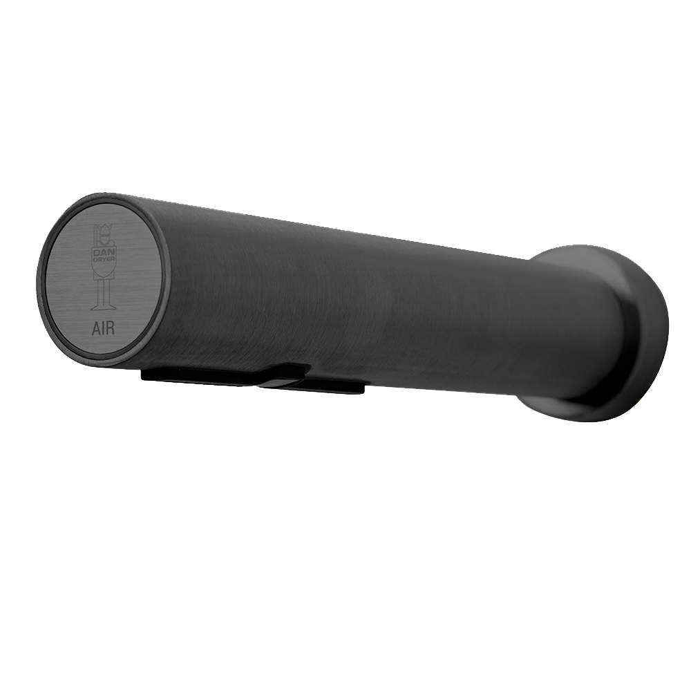 AIRTAP wall-mounted hand dryer, black