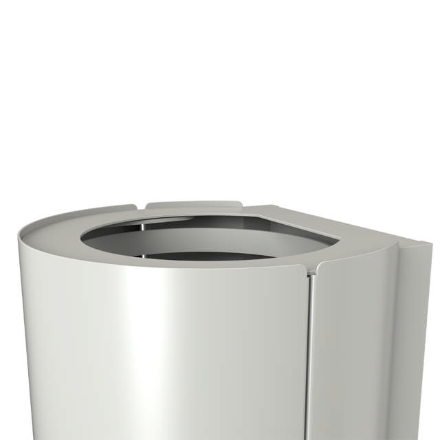 BJÖRK waste bin, 18 L, white