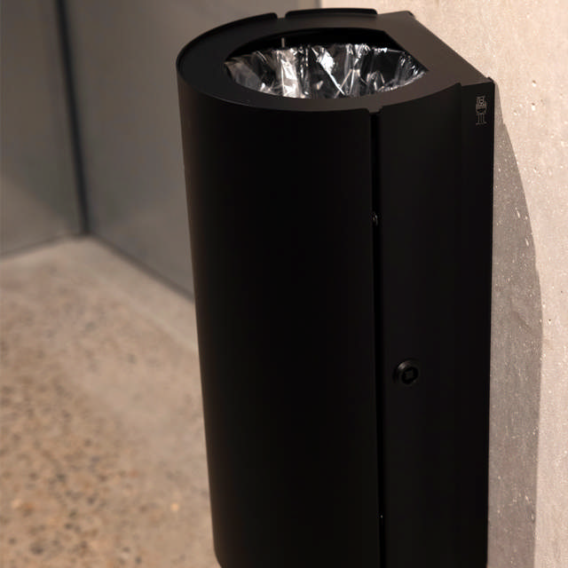 BJÖRK waste bin, 18 L, black